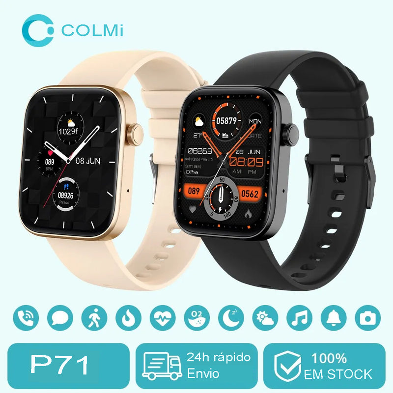 Colmi P71: Estilo, Saúde e Conectividade no Seu Pulso! ⌚🚀